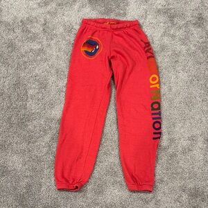 Aviator Nation Red Joggers